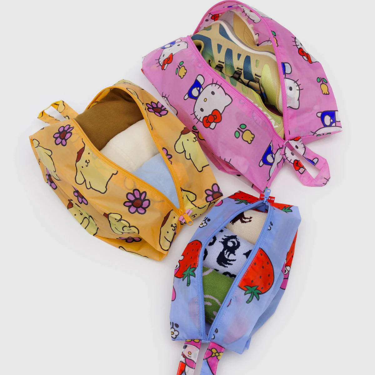Baggu 3D Zip Set (Hello Kitty and Friends Florals)