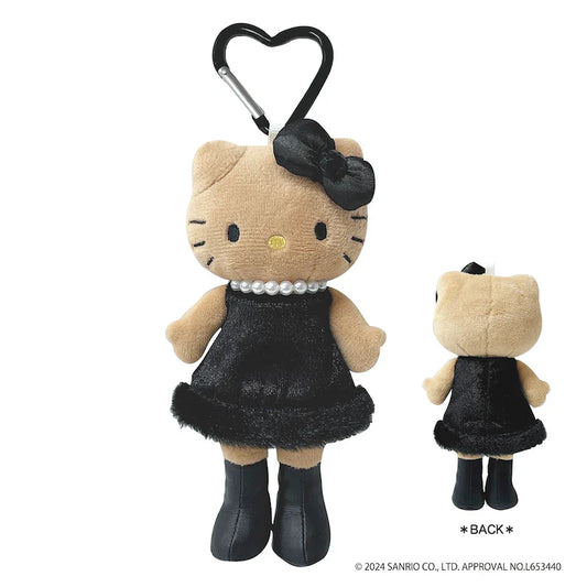 【Limit 1/Customer】Sanrio | Hello Kitty Plush Keychain Style Up H147Ｘw70Mmｘd42Mm (Black Dress)