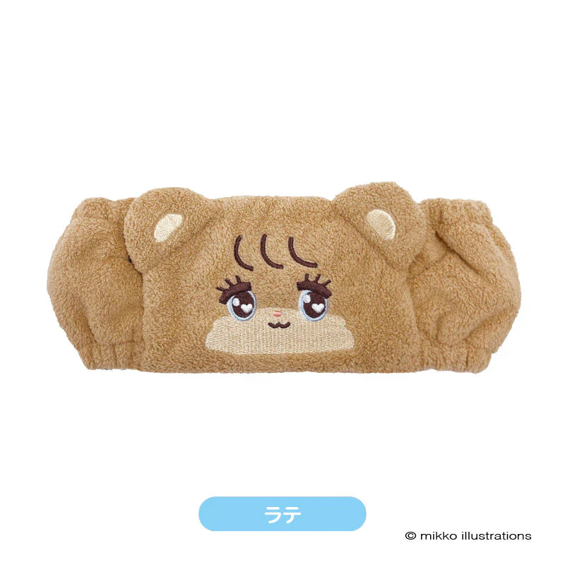 Mikko Illustrations | Mofumofu Hairband Hair Band H120 x W230 x D45mm (Latte Ribbon)