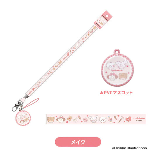 Mikko Illustrations | Neck Strap H450xW20mm (Pink)