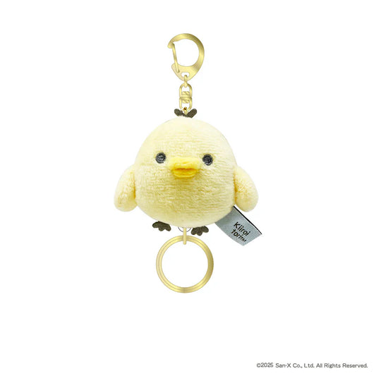 SAN X | Kiiroitori Fluffy Reel Attached Mascot Plush Keychain Bag Charm H110×W80×D55mm
