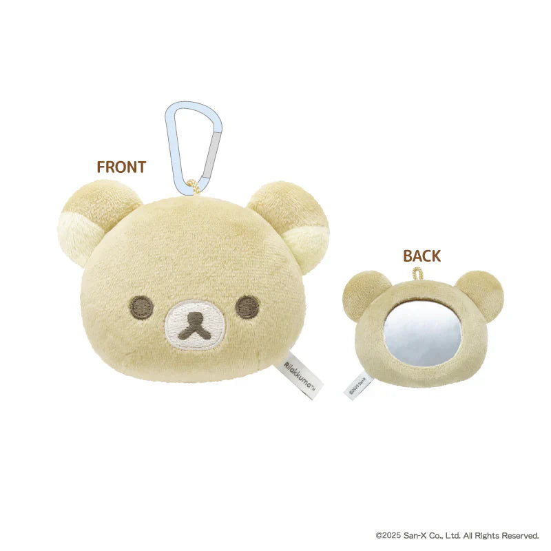 SAN X | Fluffy Mirror Mascot Keychain Bag Charm 90 x 112 x 45mm