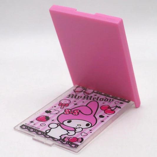 SANRIO | My Melody Mirror H57×W83×D7mm (My Melody 50th Anniversary & Kuromi 20th Anniversary/Black Pink Party)