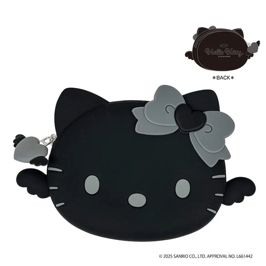 SANRIO | Hello Kitty 3D Silicone Pouch 100×160×28mm (Black Angel)