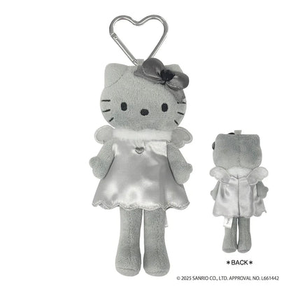 SANRIO | Hello Kitty Style Up Plush Keychain Bag Charm Mascot Holder 90x40x150mm (Grey Angel)