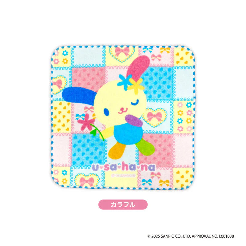 SANRIO | Usahana Mini Hand Towel 100% Cotton 250×250×3mm (Colorful)