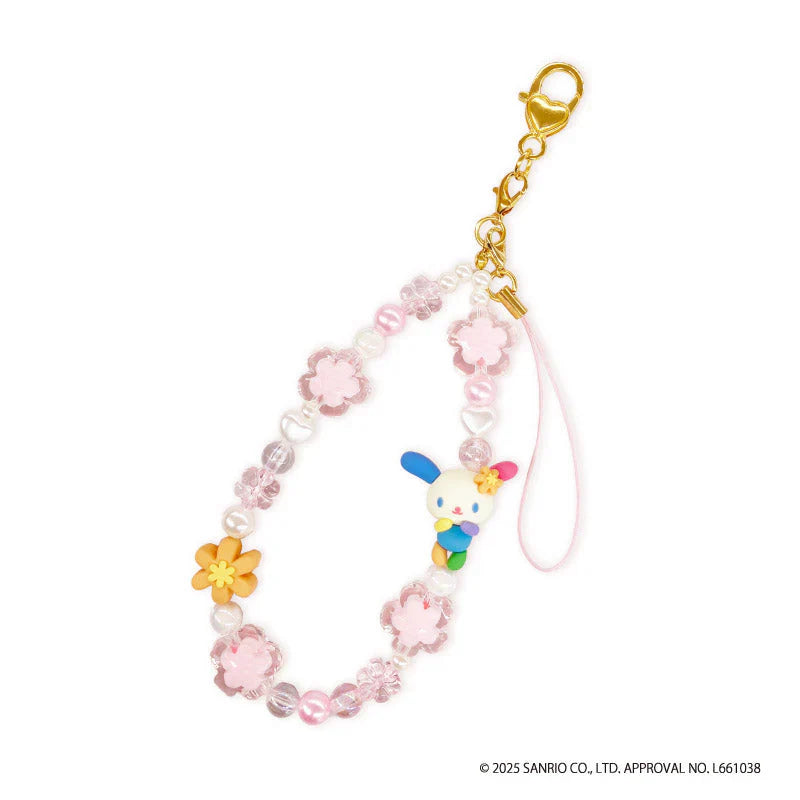 SANRIO | Usahana Beaded Hand Strap Phone Charm 125×70×43mm (Flower)
