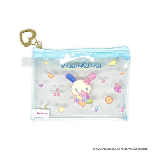 SANRIO | Usahana Mini Clear Pouch 90x120x8mm (Blue)