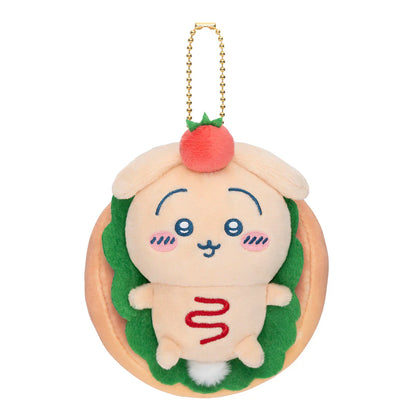 CHIIKAWA | Usagi Mascot Holder Plush Keychain Bag Charm 120×100×50mm (Sandwich/Hot Dog)