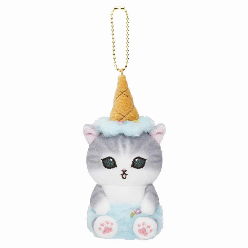 Mofusand | Mascot Holder Plush Keychain H140×W75×D90Mm (Ice Cream) Soda