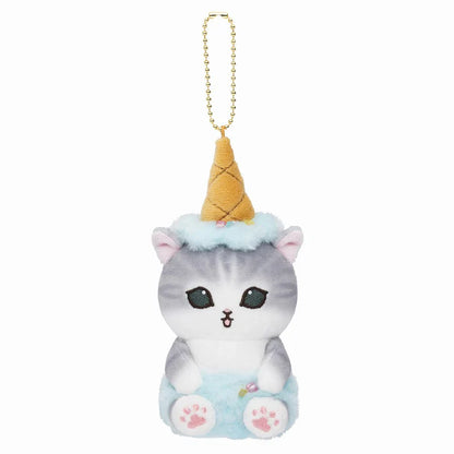 Mofusand | Mascot Holder Plush Keychain H140×W75×D90Mm (Ice Cream) Soda