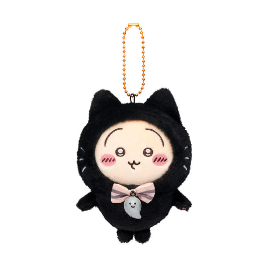 【Limit 1/Customer】Chiikawa | Mascot Holder Plush Keychain Usagi H120×W85×D70Mm (Black Cat)