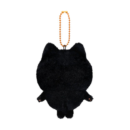 【Limit 1/Customer】Chiikawa | Mascot Holder Plush Keychain Usagi H120×W85×D70Mm (Black Cat)
