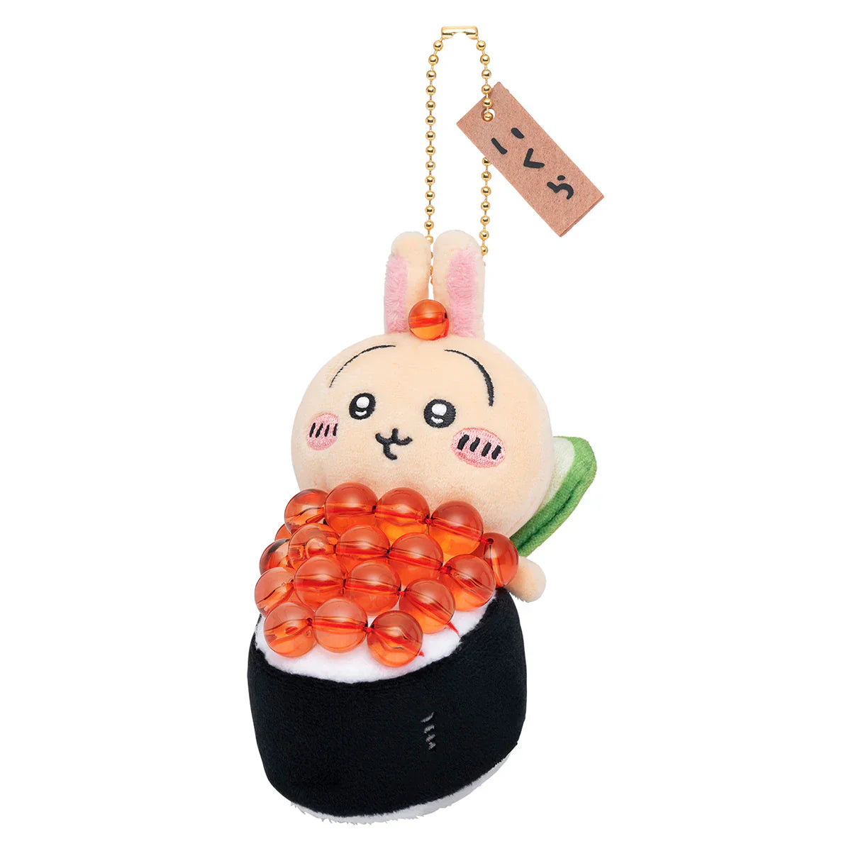 Chiikawa | Sushi Mascot Holder Plush Keychain H120×W70×D105Mm (Usagi/ Ikura)