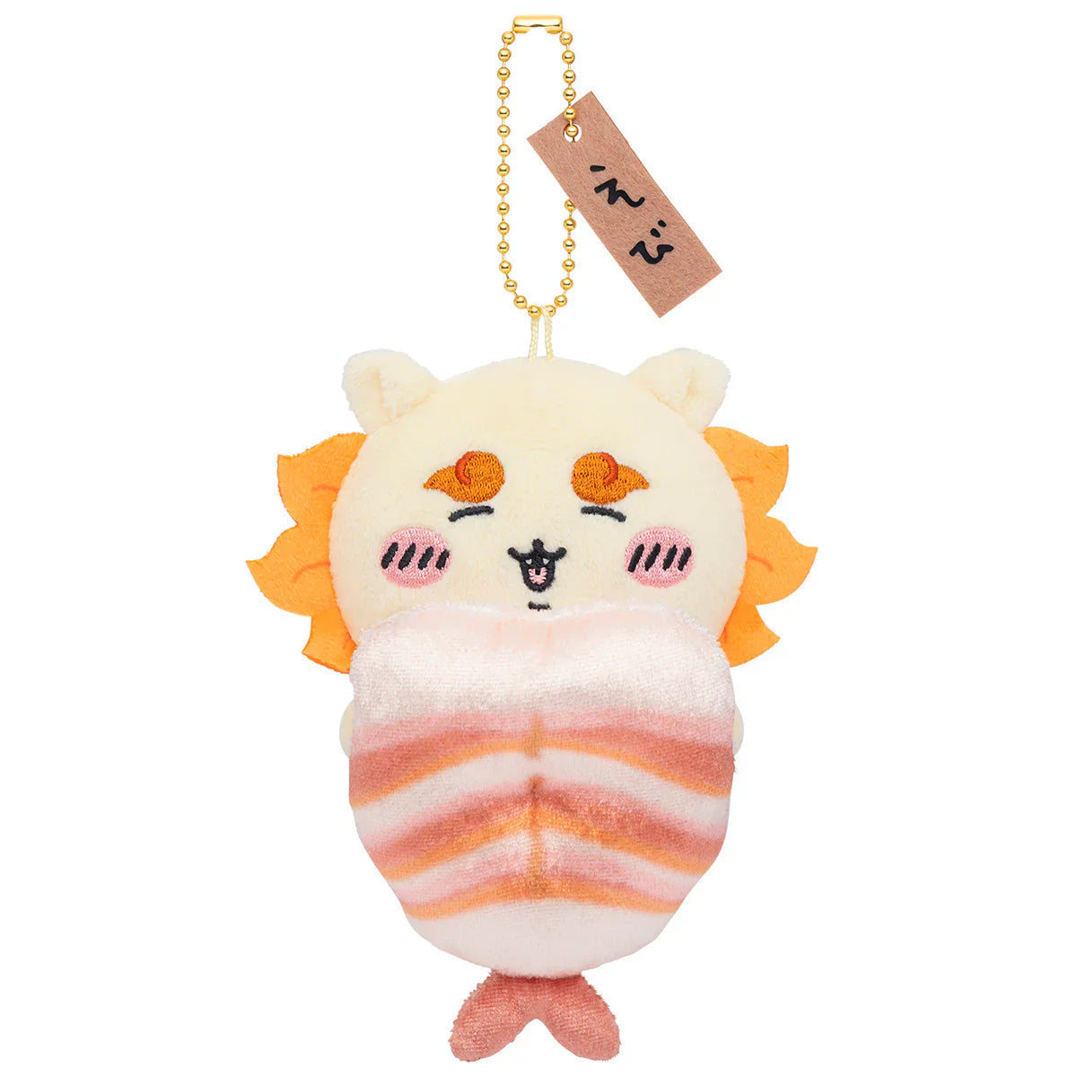 Chiikawa | Sushi Mascot Holder Plush Keychain H130×W105×D60Mm (Shisa/ Shrimp)