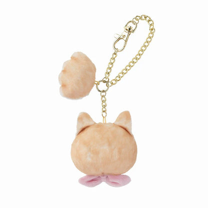 Mofusand | Mascot Paw & Gold Keychain H85×W75×D40Mm (Brown&White)