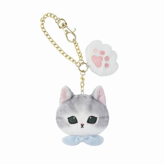 Mofusand | Mascot Paw & Gold Keychain H85×W75×D40Mm (Gray/Grey)