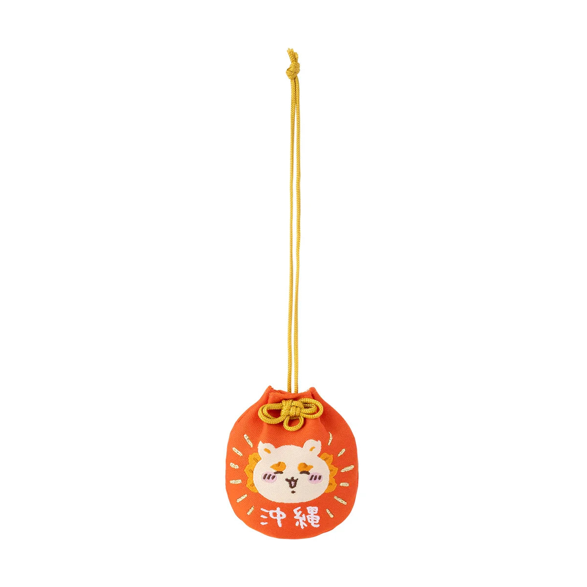 CHIIKAWA | Shisa Happy Face Omamori H60×W50×D20mm (Shisa Souvenir Shop)