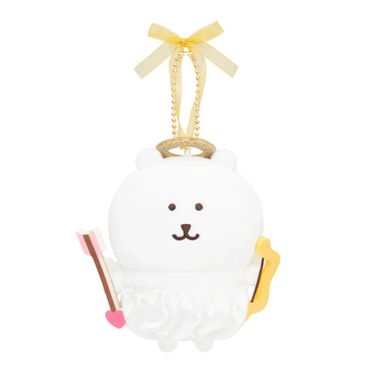 Nagano Characters | Fuwapata Angel Mascot Bag Charm Keychain 110×110×50mm (Bear)