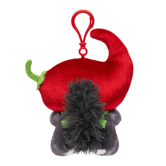 MOFUSAND | Plush Keychain Bag Charm 145×85×125mm (Angry Chili Pepper Cat)