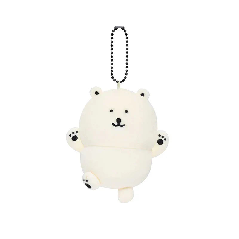 Nagano Friends | Nagano’s Aquarium Mascot Holder Plush Keychain H65×W120×D80mm (Polar Bear)