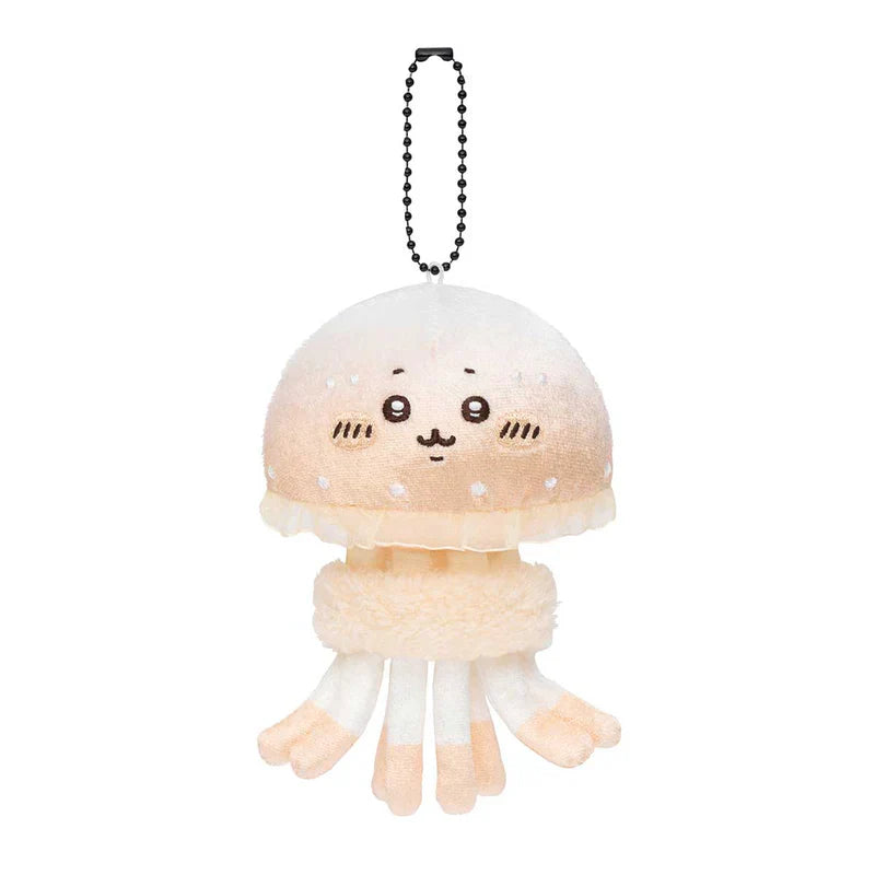 Nagano Friends | Nagano’s Aquarium Mascot Holder Plush Keychain H65×W120×D80mm (Octopus Jellyfish)