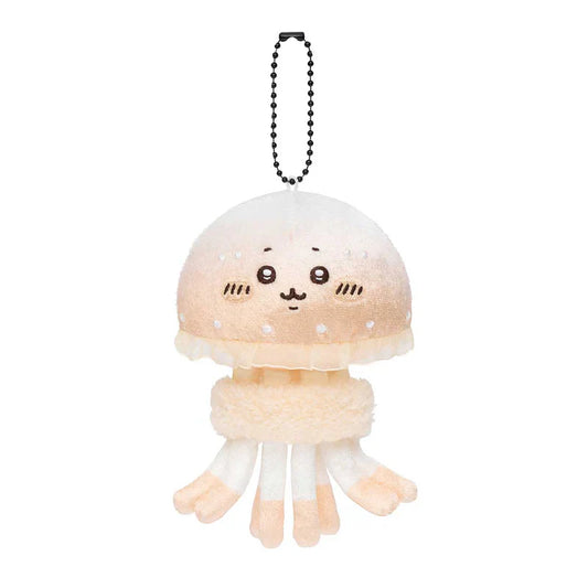 Nagano Friends | Nagano’s Aquarium Mascot Holder Plush Keychain H65×W120×D80mm (Octopus Jellyfish)