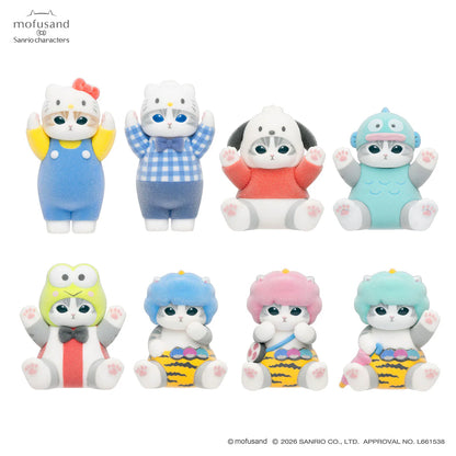 Mofusand × Sanrio | Secret Fluffy Flocky Figure Collection Blind Box 98x68x55mm (Vol.1)