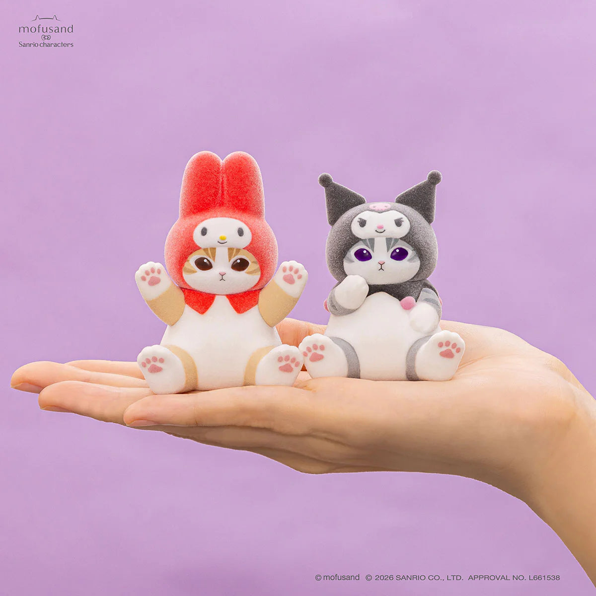 Mofusand × Sanrio | Secret Fluffy Flocky Figure Collection Blind Box 98x68x55mm (Vol.2)