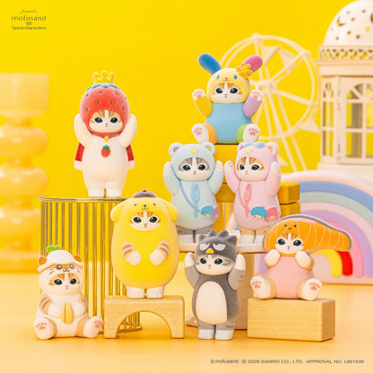 Mofusand × Sanrio | Secret Fluffy Flocky Figure Collection Blind Box 98x68x55mm (Vol.3)