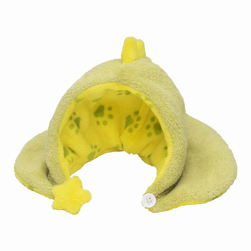 MOFUSAND | Baby Dinosaur Cat Cup Plush Toy Plush Doll 215×190×215mm (Fluffy Poncho Hoodie)