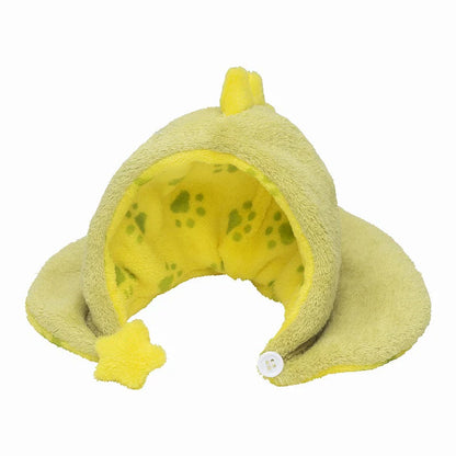 MOFUSAND | Baby Dinosaur Cat Cup Plush Toy Plush Doll 215×190×215mm (Fluffy Poncho Hoodie)