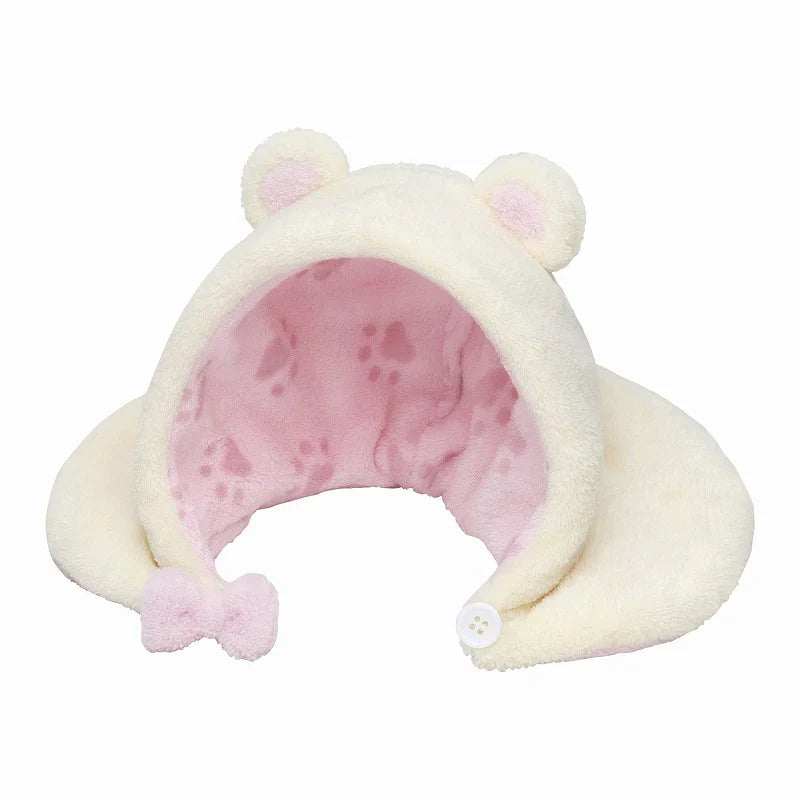 MOFUSAND | Baby Bear Cat Bottle Milk Plush Toy Plush Doll 215×190×215mm (Fluffy Poncho Hoodie)