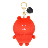Nagano Characters | Red Nagano Bear Mascot Holer Plush Keychain Bag Charm 105 x 75 x 50mm (Colorful)