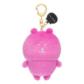 Nagano Characters | Shocking Pink Nagano Bear Mascot Holer Plush Keychain Bag Charm 105 x 75 x 50mm (Colorful)