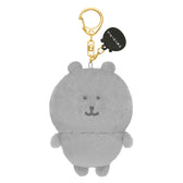 Nagano Characters | Gray Nagano Bear Mascot Holer Plush Keychain Bag Charm 105 x 75 x 50mm (Colorful)