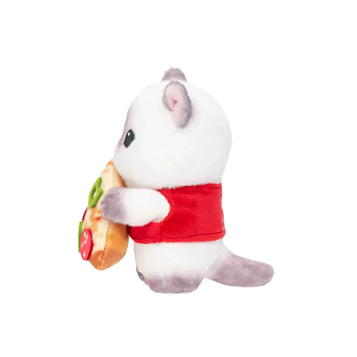 MOFUSAND | Plush Toy Desktop Hanging 190×160×215mm (Mofumofu Journey Cat -Chubby Pizza)