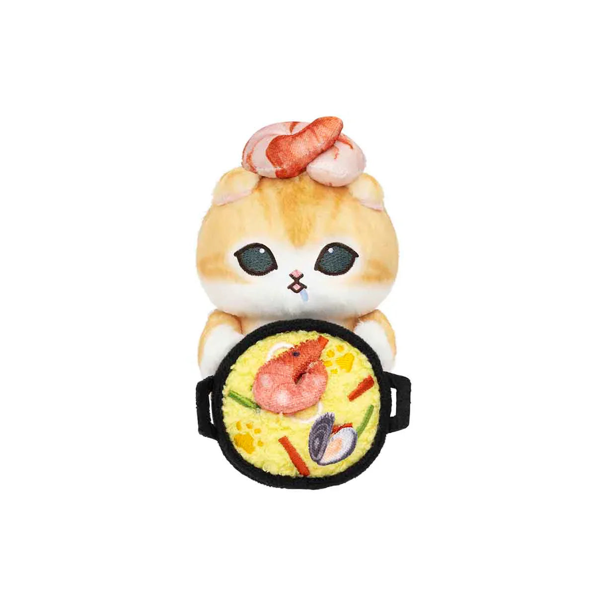 MOFUSAND | Plush Toy Desktop Hanging 130×80×90mm (Mofumofu Journey Cat -Paella)