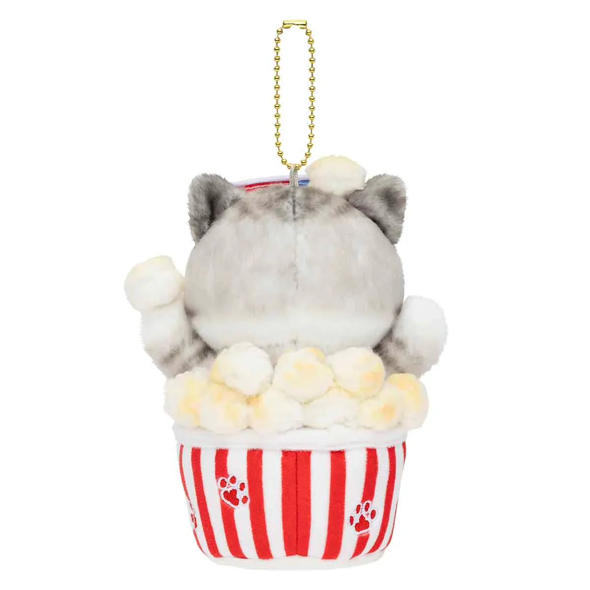 MOFUSAND | Mascot Holder Plush Keychain 155×120×90mm (Mofumofu Journey Cat -Popcorn)