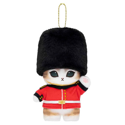 MOFUSAND | Mascot Holder Plush Keychain 155×120×90mm (Mofumofu Journey Cat -Royal Guard)