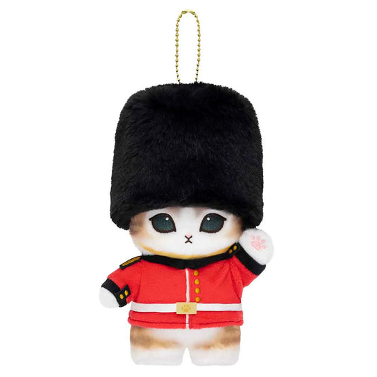 MOFUSAND | Mascot Holder Plush Keychain 155×120×90mm (Mofumofu Journey Cat -Royal Guard)
