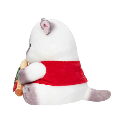 MOFUSAND | Plush Toy 190×160×215mm (Mofumofu Journey Cat -Chubby Pizza)