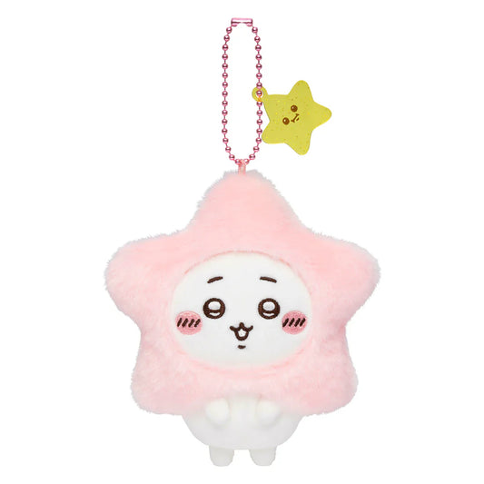 CHIIKAWA | Chiikawa Mascot Holder Plush Keychain Bag Charm 120×110×50mm (Make A Wish To Star)