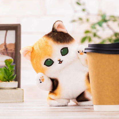 MOFUSAND | Calico Standing Plush Toy Plush Doll 175×120×100mm (Hyokkori! Tachimasu Nyan)