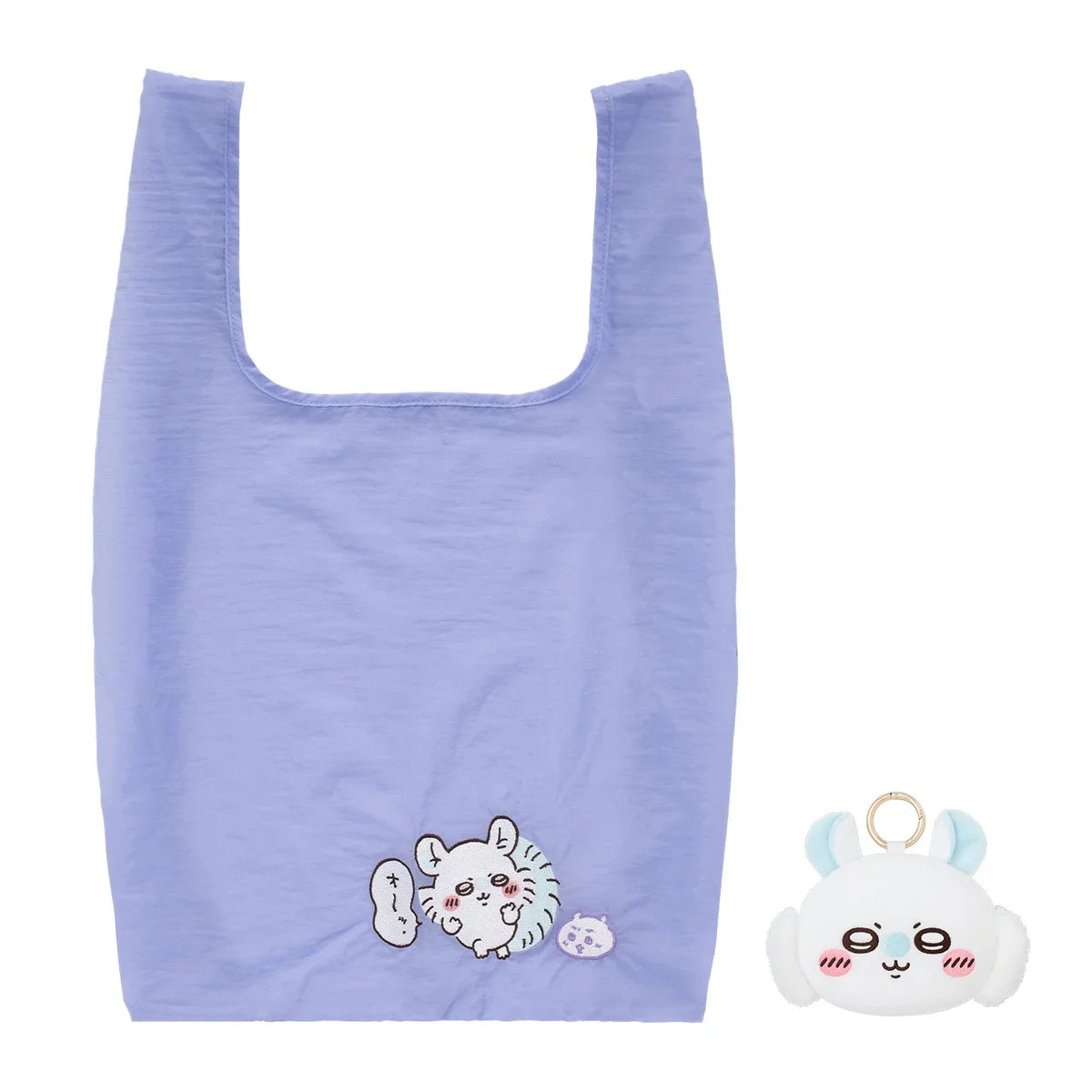 CHIIKAWA | Momonga Eco Shopping Bag & Mascot Pouch & Bag Charm (100×135×55mm & 520×320mm)