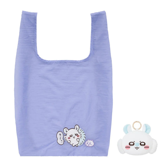 CHIIKAWA | Momonga Eco Shopping Bag & Mascot Pouch & Bag Charm (100×135×55mm & 520×320mm)