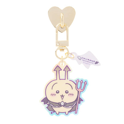CHIIKAWA | Usagi Phone Holder Keychain with Key Ring Charm 100×55mm (Angel ♡ Demon)