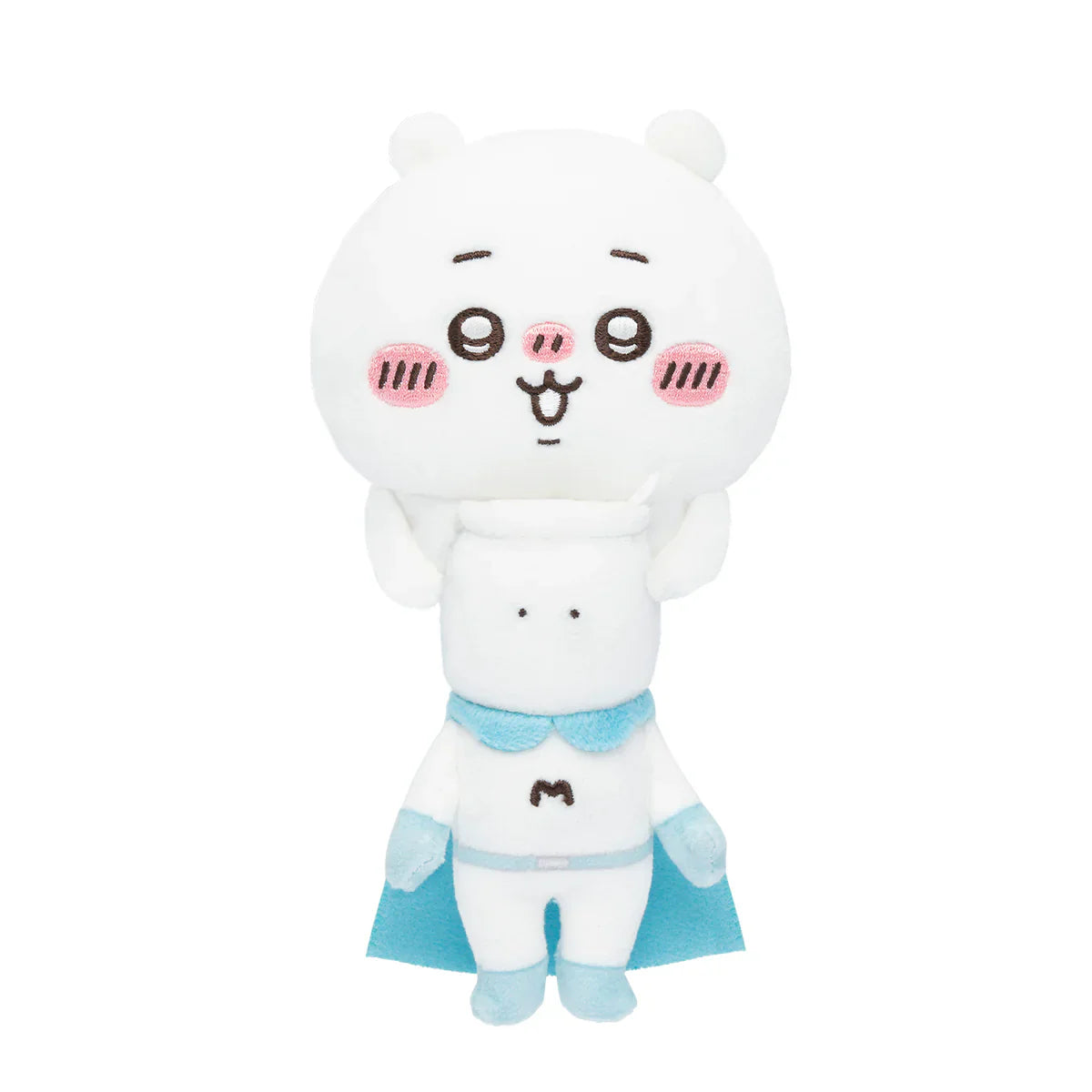 CHIIKAWA | Chiikawa & Muchauman Monitor Plush Toy 120×75×75mm (Hook-and-loop Watching from Your Desktop)