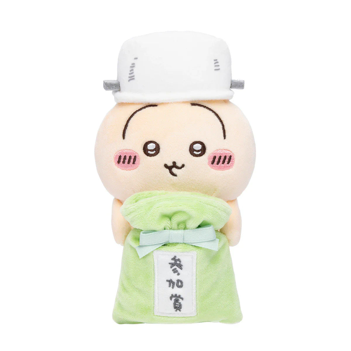 CHIIKAWA | Usagi Participation Prize Monitor Plush Toy 120×75×75mm (Hook-and-loop Watching from Your Desktop)