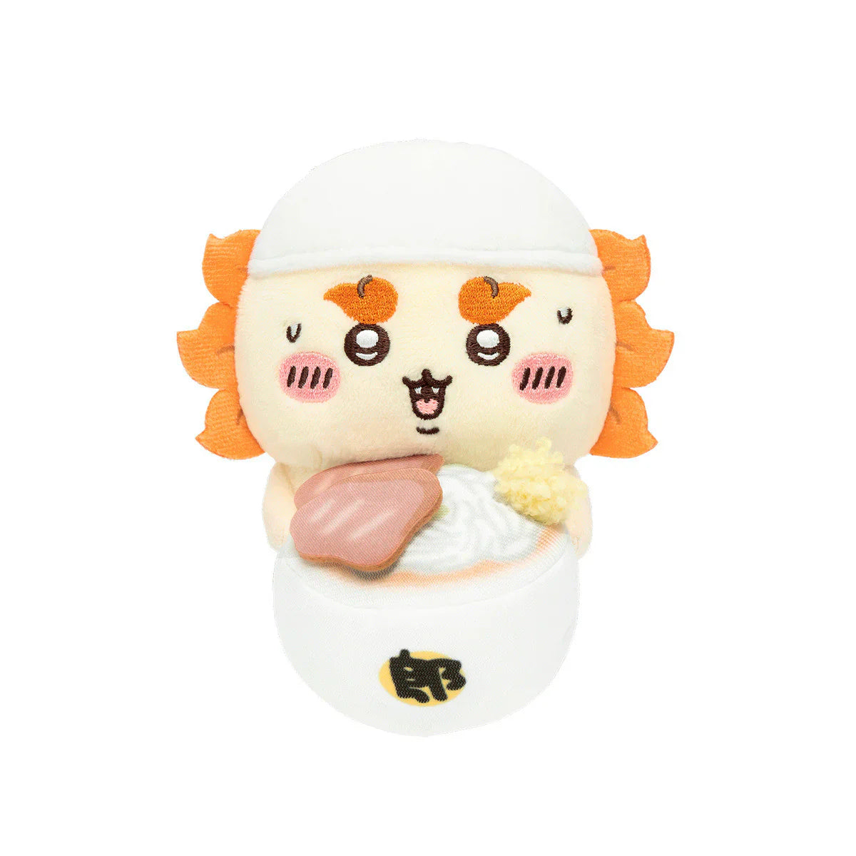 CHIIKAWA | Shisa Ramen Is Ready Monitor Plush Toy 120×75×75mm (Hook-and-loop Watching from Your Desktop)